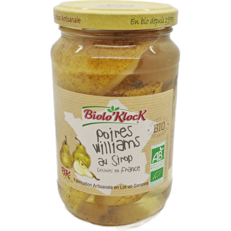 BIOLOKLOCK -- Poires au sirop 370g