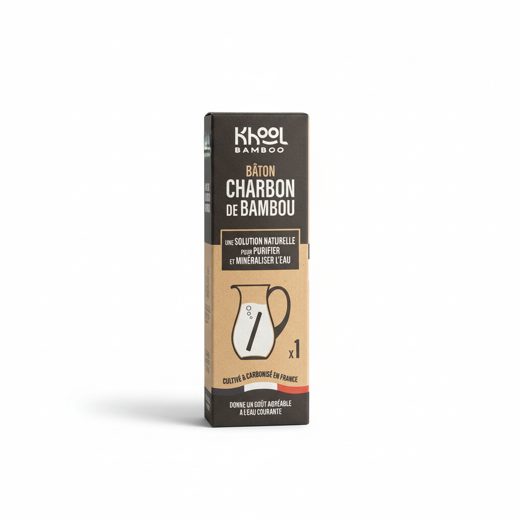 KHOOL BAMBOO -- Charbon de bambou - baton fin
